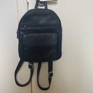 Leather & Vinyl Mini Backpack
